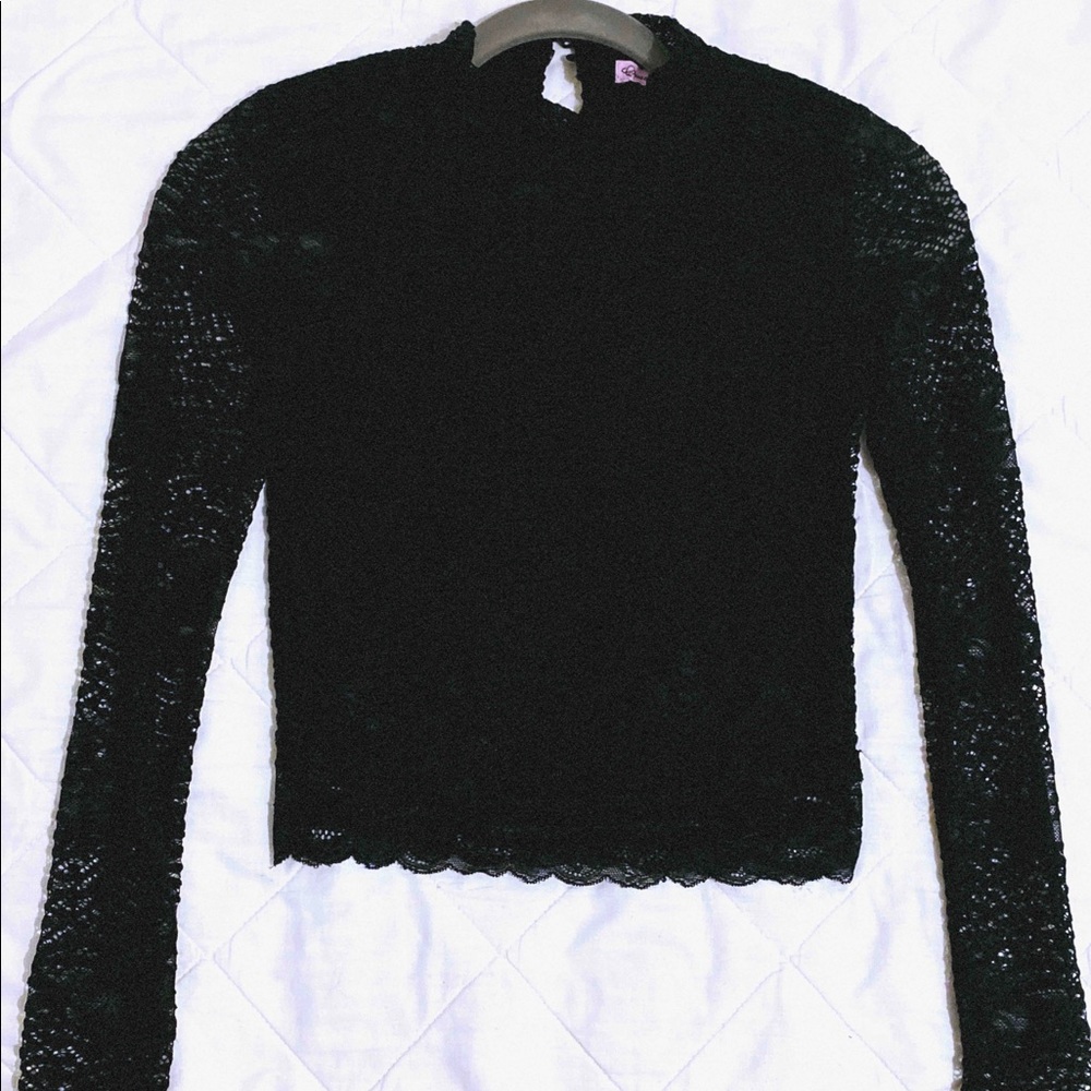 Black Floral Long Sleeve
